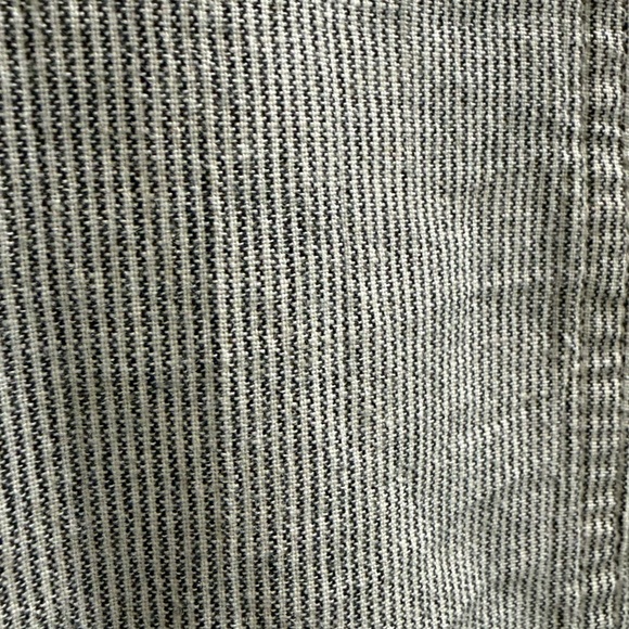 Eileen Fisher Organic Cotton Linen Ticking Stripe Jacket Size M Boxy Lagenlook - Picture 11 of 12